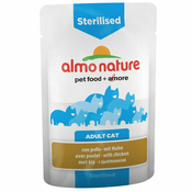 24x70g Almo Nature Holistic Sterilised hrana za mačke, s polenovko