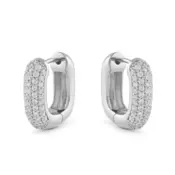 Guess Elegantni ovalni uhani s kubičnimi cirkoni Nuanse JSBE04535JWRHT/U