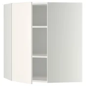 METOD Ugaoni zidni element s policama, bela/Veddinge bela, 68x80 cm