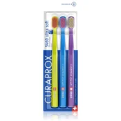 CURAPROX zobne ščetke 5460 Ultra Soft ultra soft (rumena + modra + vijolična), 3 kosi