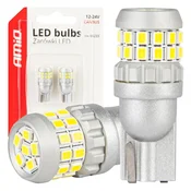 AMiO LED žarnici T10 W5W Canbus, 30x SMD 2016, bela, 12V/24V