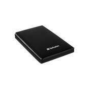 VERBATIM Store 'n' Go Slim Prenosni SSD 256 GB, USB-C, črn