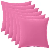vidaXL Prevleka za blazino 6 pcs HEERLEN Roza 35 x 35 cm Poliester