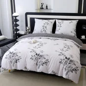 shumee Premium bombažna posteljnina 220x200 rože