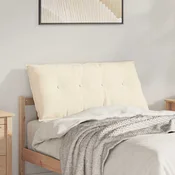 vidaXL Poglavni vzglavnik krema 100 x 50 cm Žametna tkanina