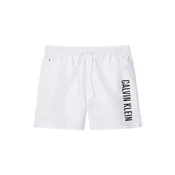 Calvin Klein Underwear Kratke kopalne hlače CALVIN KLEIN MEDIUM DRAWSTRING Costumi da bagno bela