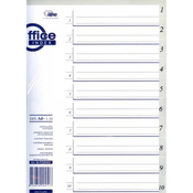 LoÄŤilni listi PP 1-10 (A4+ maxi) sivi - FO20451