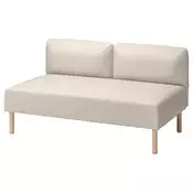 LILLEHEM Modularni dvosed, Vissle/bež drvo