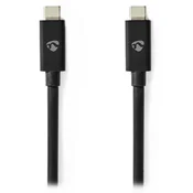 Nedis Kabel USB 4.0 Gen 3x2/ vtič USB-C - vtič USB-C/ 8K/ črn/ 2 m