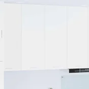 vidaXL Viseča omarica Riga Bela 80 x 31 x 100 cm Konstruiran les