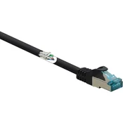 Renkforce Renkforce RF-5047472 RJ45 omrežni kabel\, Patch kabel CAT 6a S/FTP 10.00 m črna ognjevaren 1 kos, (20419229)
