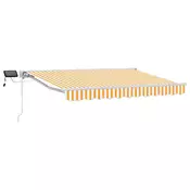 Rucni okvir tende s LED-ima Žuta i bijela 3,5 x 2,5 m