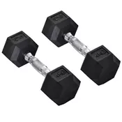 Homestar Set uteži heksagonalnih 2x4 kg črne barve