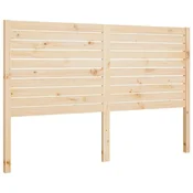 Vidaxl Posteljno vzglavje 141x4x100 cm trdna borovina