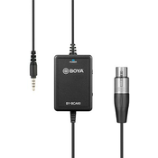 Adapter Boya - BY-BCA60, XLR/3.5 mm TRRS, crni