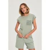 Marisse Womens Blouse L-Ts-4975 Olive