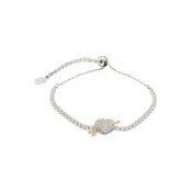 Swarovski Zapestnica srebrna/transparentna