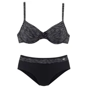 KangaROOS Bikini siva/črna