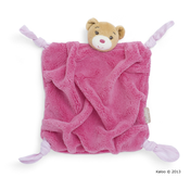 Plišani medo za maženje Plume-Raspberry Bear Doudou Kaloo 20 cm u poklon kutiji za najmlađe ružičasti