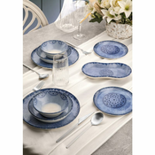 27-delni jedilni set, modra/porcelan
