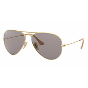 Ray Ban Unisex suncane naocare 0RB3025 9064V858 Aviator, Sivo- zlatne
