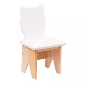 Personalized Wooden Kids’ Chair – Unique Design & Premium Quality! – Kitty White
