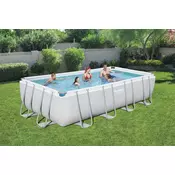 BESTWAY bazen Power Steel Rectangular (549x274x122cm), sa pješčanim filtrom