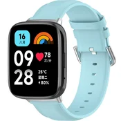 GS Usnjen pašček za Xiaomi Redmi Watch 3 Active, moder