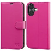 Infostyle OCASE preklopni ovitek za iPhone 16 Plus – roza, RFID zaščita