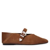 Balerinke Tommy Jeans Tjw Ballerina Suede EN0EN03067 Rjava