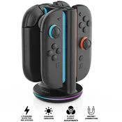 Nintendo Switch 2 polnilna postaja za štiri Joy-Con kontrolerje z RGB osvetlitvijo iPega