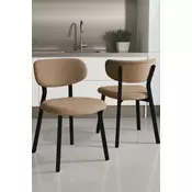 HANAH HOME Set stolica (2 dela) Toldy Cappuccino Black