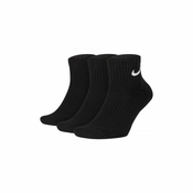 Nike Everyday Cushioned Socks, Black/White - XL