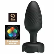 Pretty Love Varian Black Plug with LED Light 10.8 cm Silicone D-242895