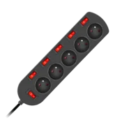 Elgotech Podaljšek s stikalom 1,5m EPS-501,5W6-2 L-URZ3288