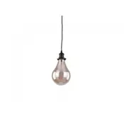RUSTIK 117 VISILICA 1*E27 BLACK/AMBER GLASS