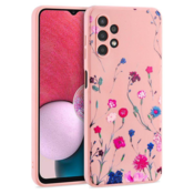 Liquid silikonski ovitek Pomlad za Samsung Galaxy A14 - roza