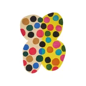 Volnena preproga Doing Goods Marley Multi Butterfly 105 x 80 cm