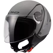 Otvorena motociklisticka kaciga LS2 OF558 Sphere Lux II Minimum crno-siva