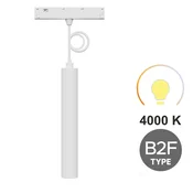 LED viseča svetilka cev bela 10W 3CCT tip B2F za magnetne tirnice SMART TRACK 48VDC