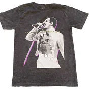 Freddie Mercury Glow (Wash Collection) Black M Majica