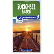Zürichsee - Zugersee 13 Wanderkarte 1:40 000 matt laminiert