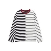 Pull&Bear Majica vinsko rdeča/črna/bela