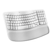 Logitech Wave Keys for Mac Off-White DE-Layout – Wireless ergonomic keyboard