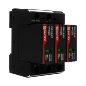 shumee Prenapetostni odvodnik tip 1 12,5 kA FLP-12,5 V/3 do 350 V DC Prenapetostna zaščita za DIN-letev za nizko napetost