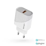 MICRO Kucni punjac Pluginn PI-D52S, QC3.0 18W sa USB kablom beli