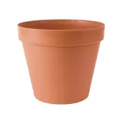 Prosperplast Plastični cvetlični lonec Glinka 26 cm, rjav, imitacija terakote, 14,9 l
