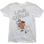 Lewis Capaldi Snow Leopard Majica s kratkimi rokavi White XL