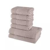 Set 6 bombažnih brisač in brisač Bella brown EMI
