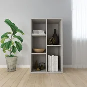 shumee vidaXL Knjižna omara/omara betonsko siva 50x25x80 cm deska